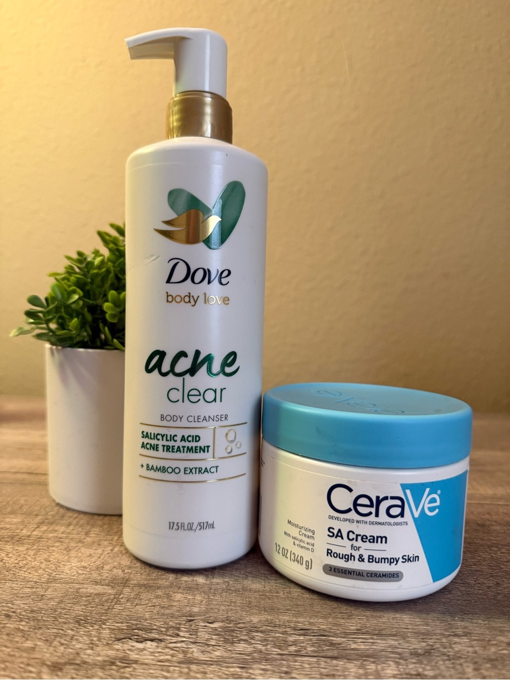 Dove & CeraVe -Salicylic Acid products